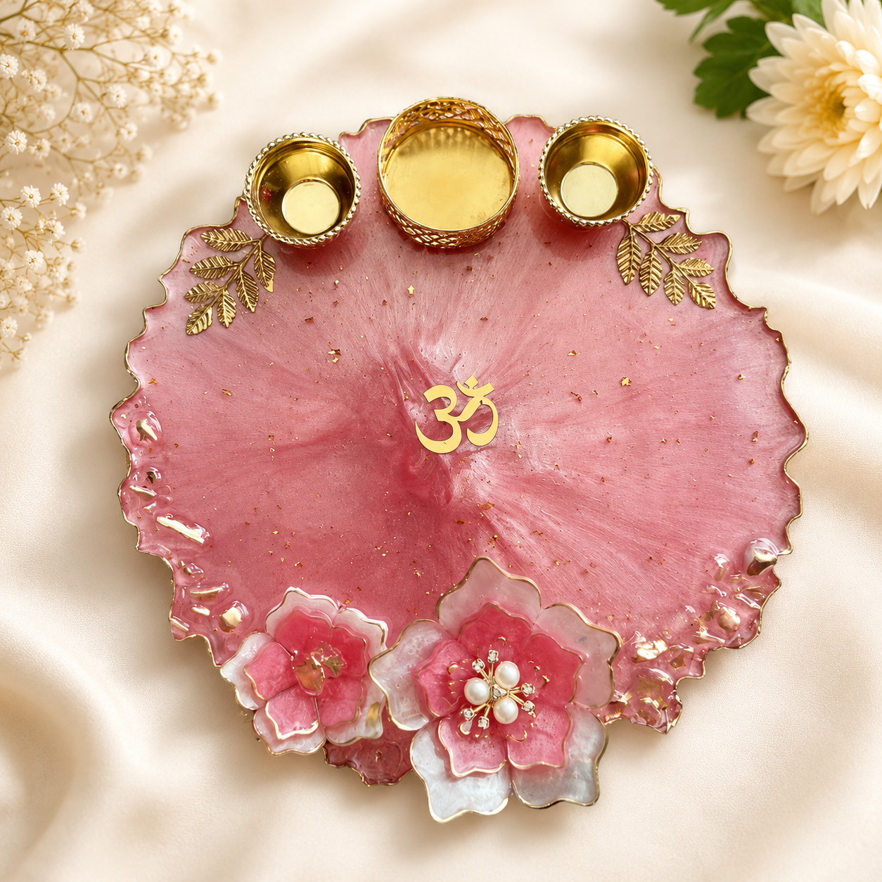 Divine Resin Pooja Thali