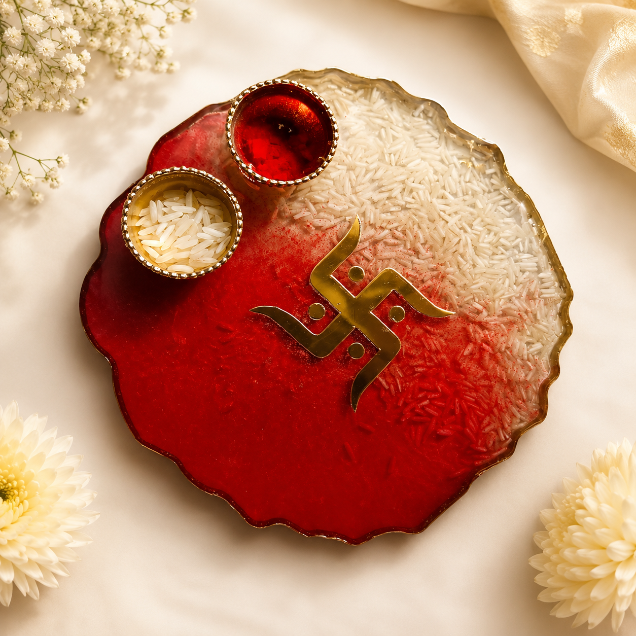 Resin Pooja Thali