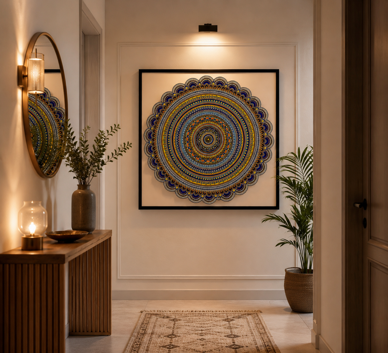 Alankrit Blue Mandala