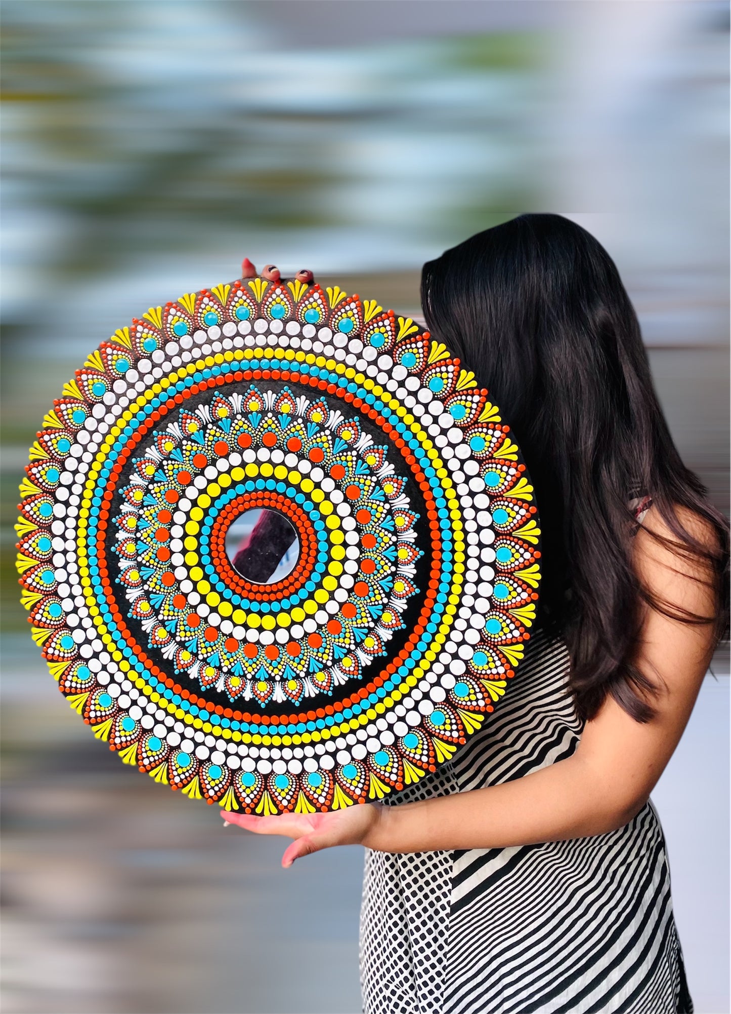 Dot Mandala Wall Hanging Artwork