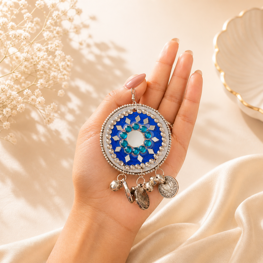 Sea Blue Mandala Earrings
