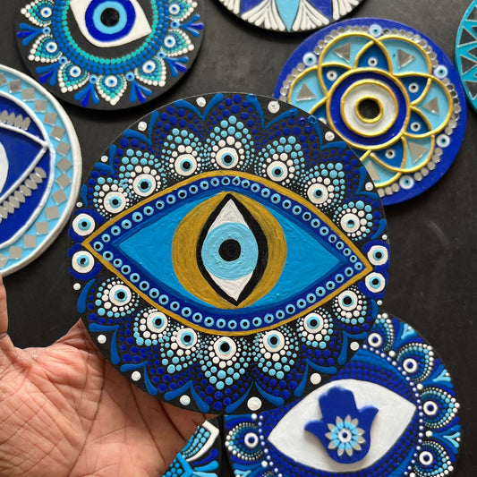 Boho Evil Eye Decor Nazar Battu Wall Art