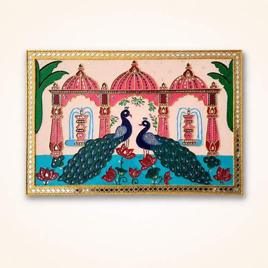 Lippan Aet Peacock Wall Hangging
