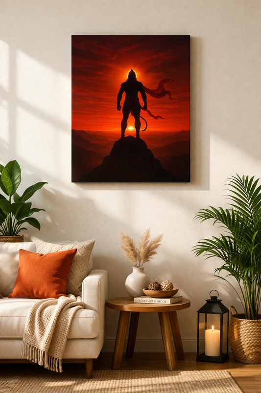 Pawanputra Hanuman Wall Painting