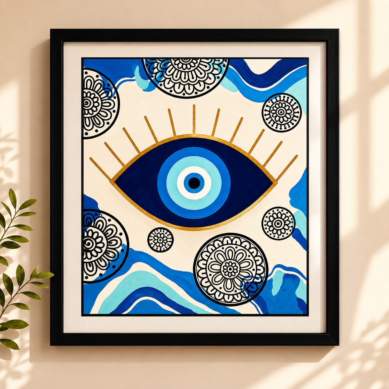 Boho Evil Eye Decor Frame