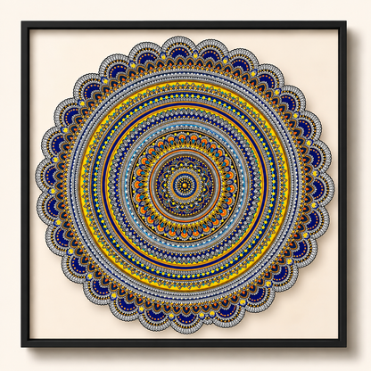 Alankrit Blue Mandala